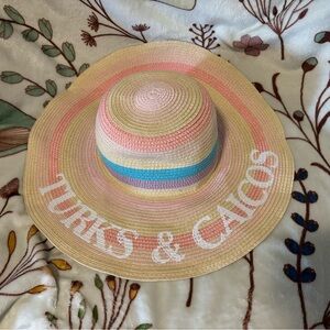 Turks and Caicos, Pastel Striped, Sun Hat